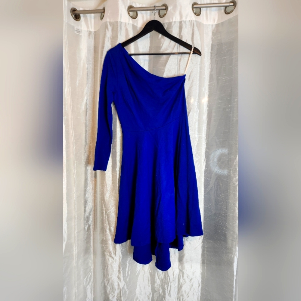 Blue One Shoulder Dress NWOT